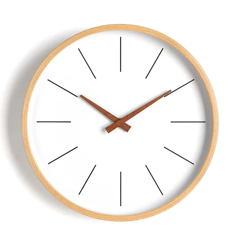 Grande orologio da parete in legno massello