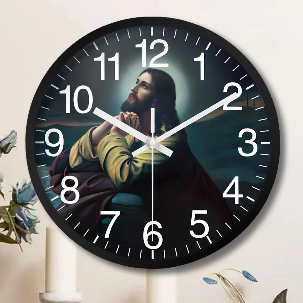Orologio da parete a tema religioso