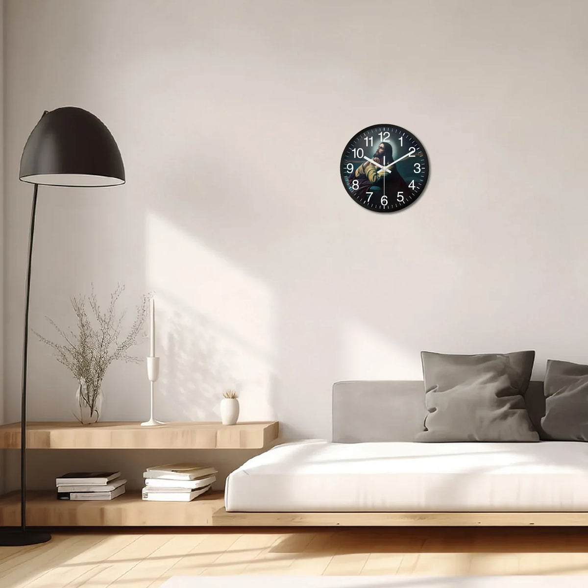 Orologio da parete a tema religioso