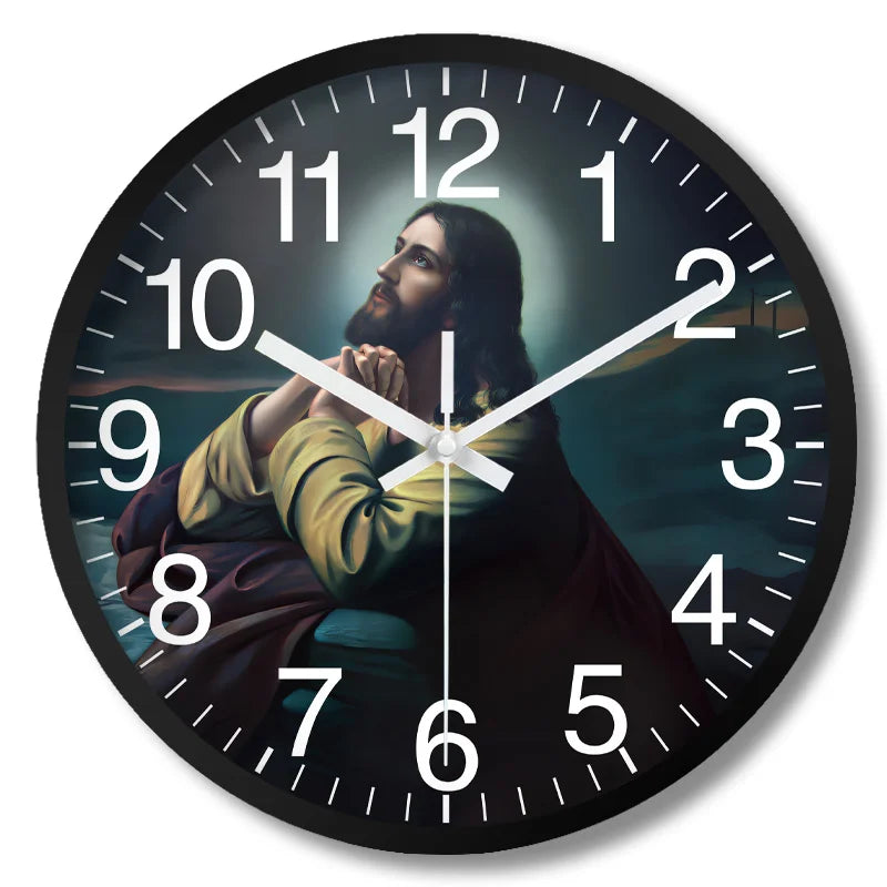 Orologio da parete a tema religioso