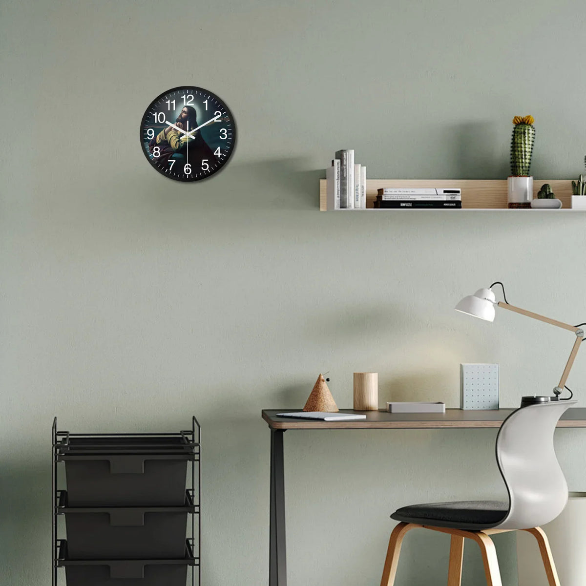 Orologio da parete a tema religioso