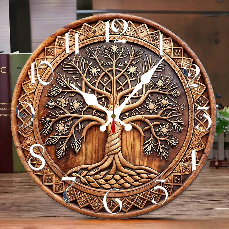 Orologio da parete Albero della Vita in legno