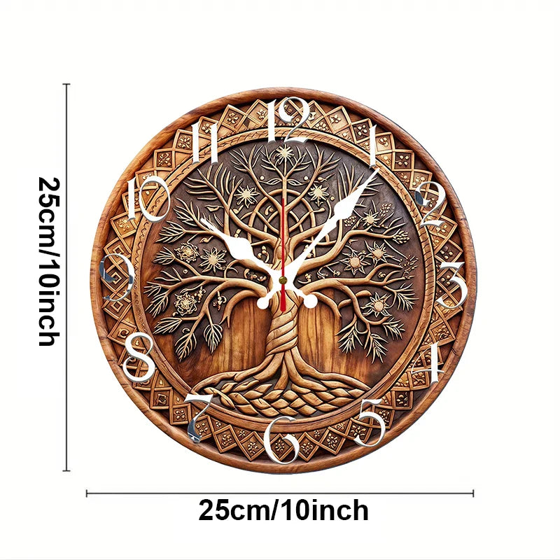 Orologio da parete Albero della Vita in legno