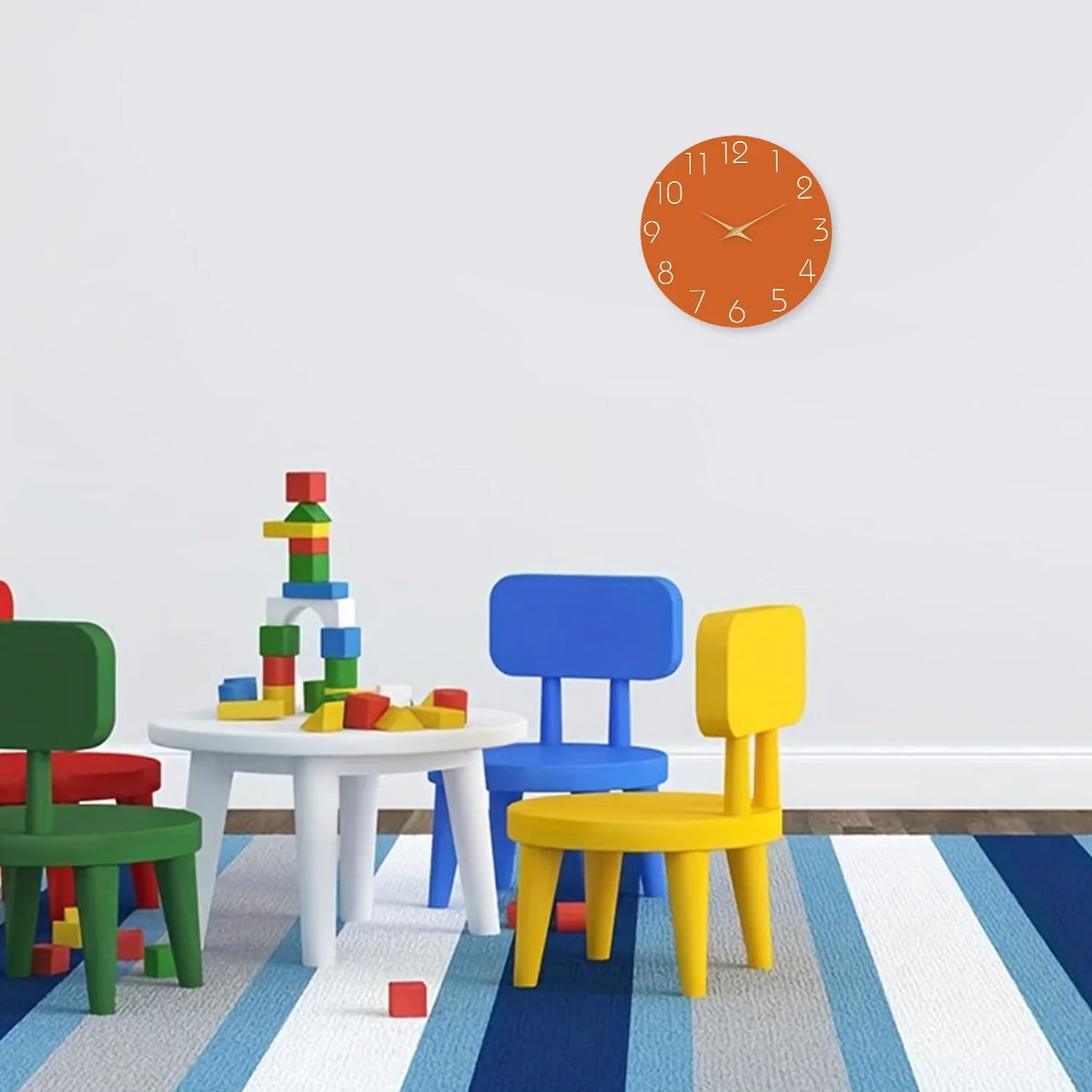 Orologio da parete arancione