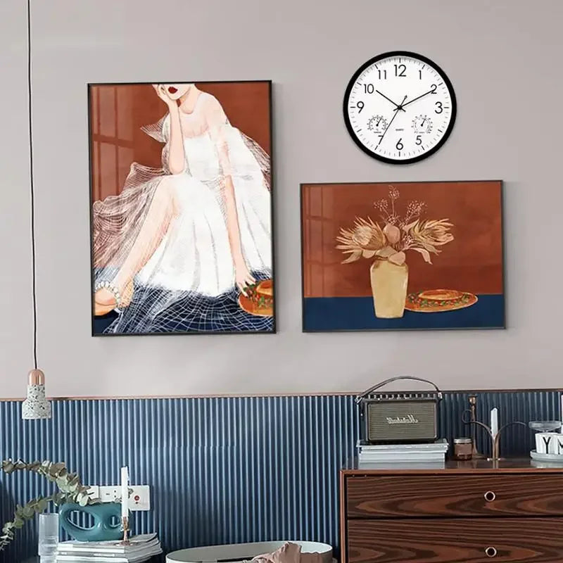 Orologio da parete con termometro e igrometo