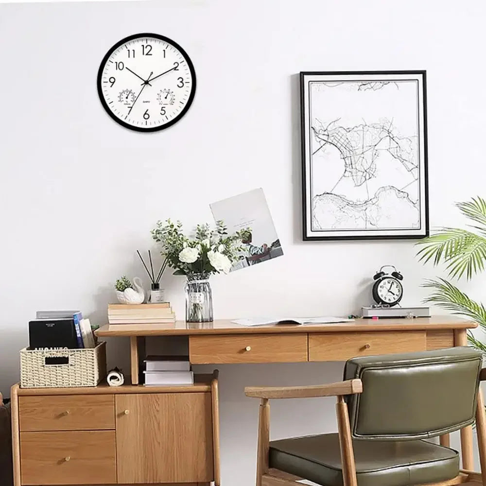 Orologio da parete con termometro e igrometo