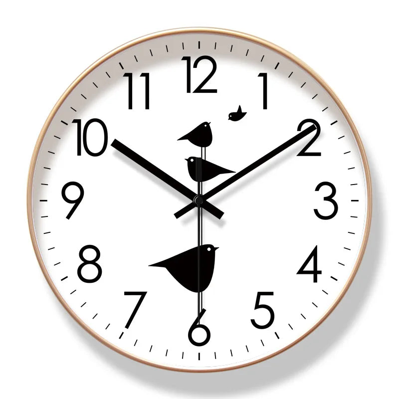 Orologio da parete con uccelli tendenza
