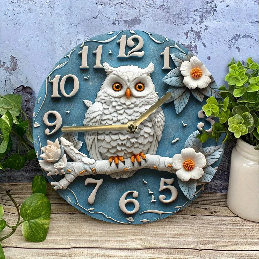 Orologio da parete design gufo