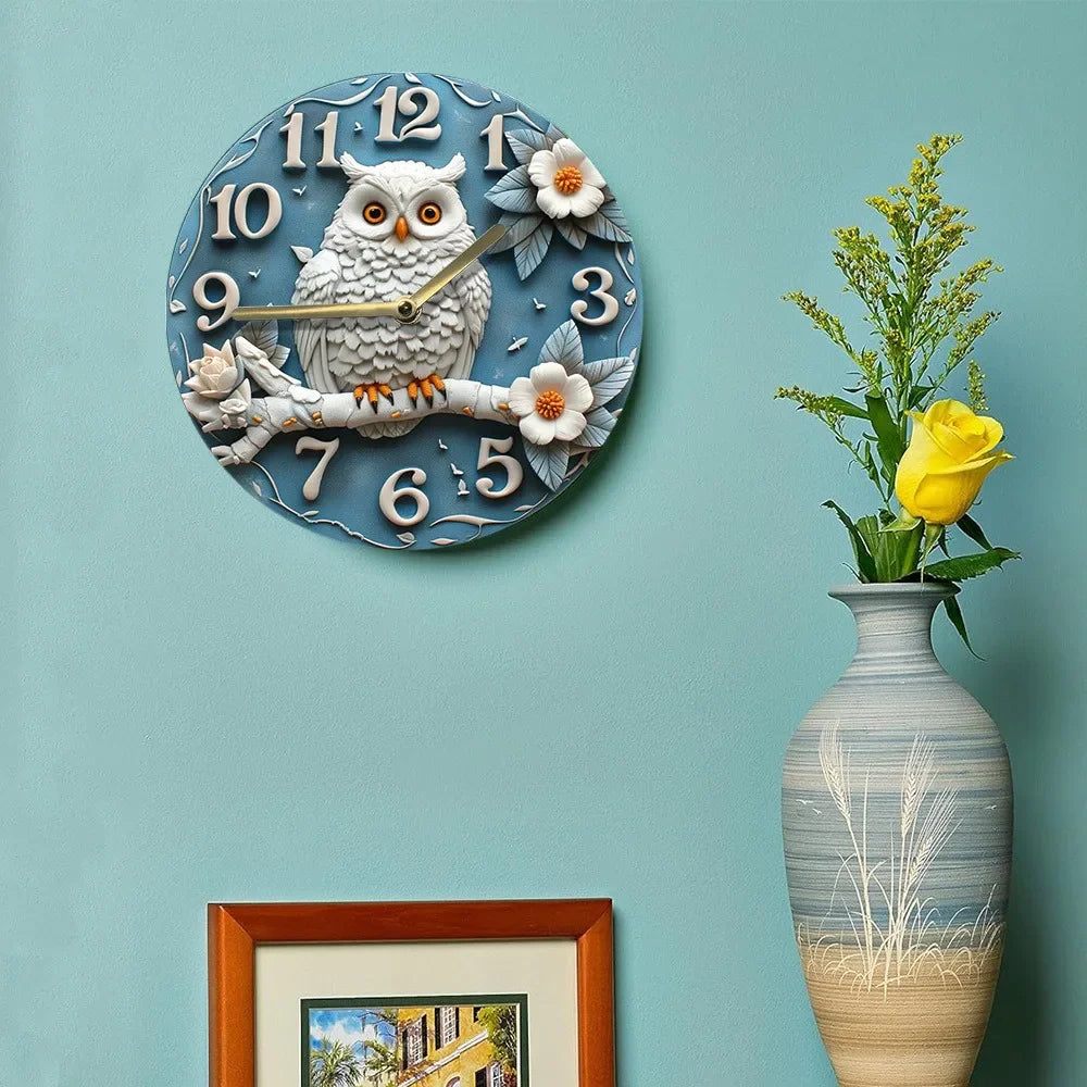 Orologio da parete design gufo