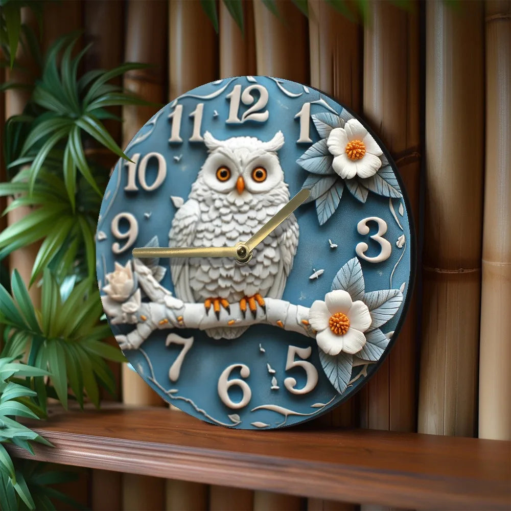 Orologio da parete design gufo