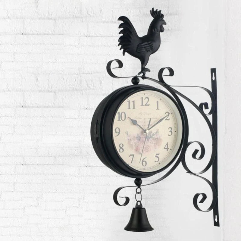 Orologio da parete doppio lato vintage