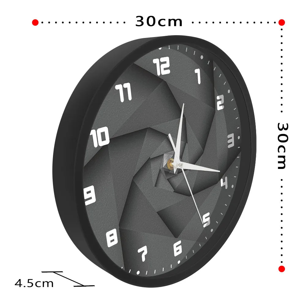 Orologio da parete effetto Vortex 3D
