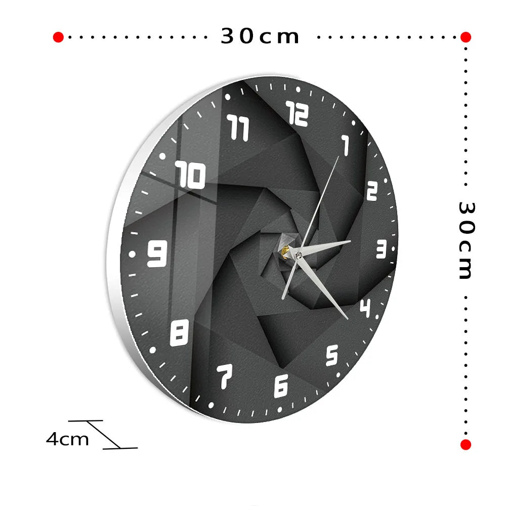 Orologio da parete effetto Vortex 3D