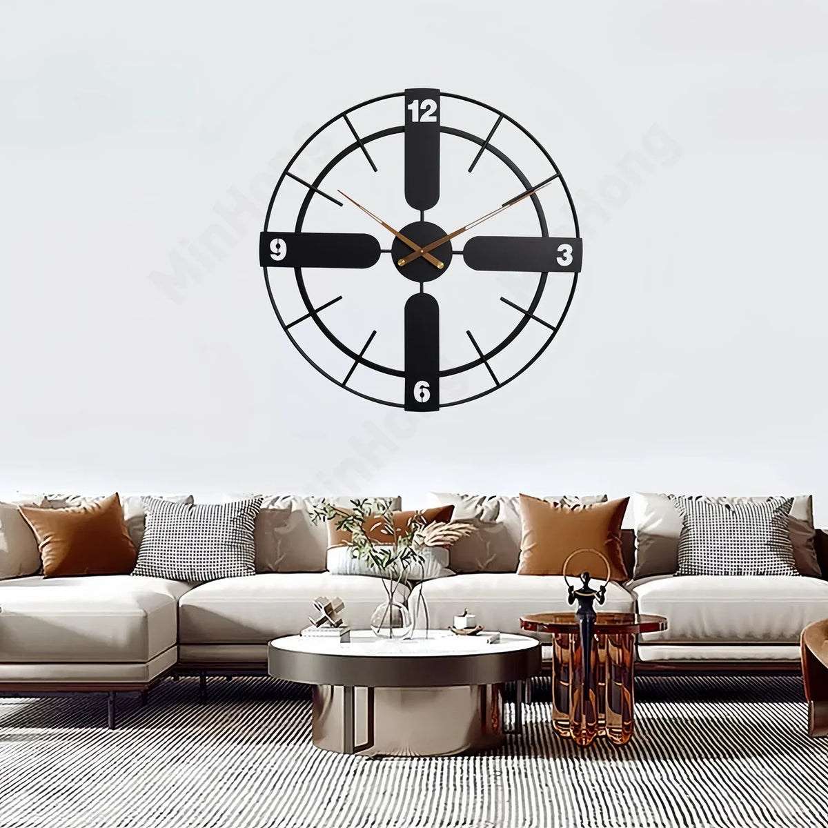 Orologio da parete ferro retro moderno
