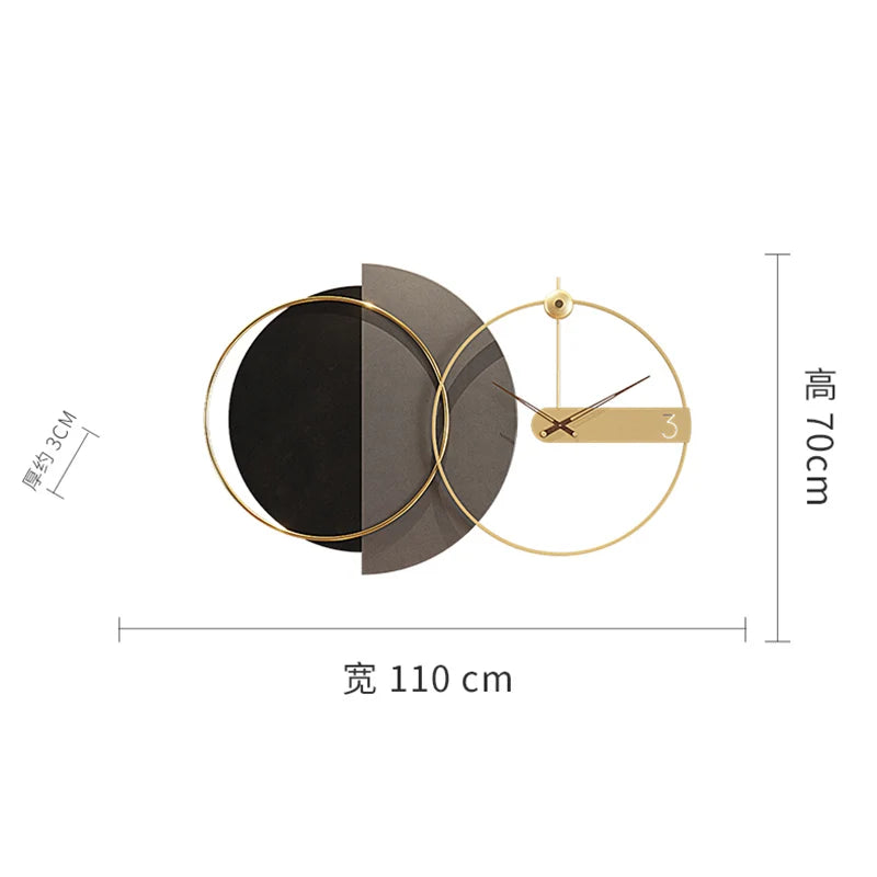 Orologio da parete grande 3D lusso