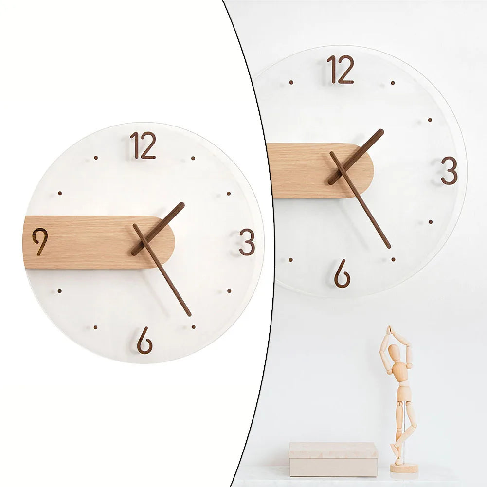 Orologio da parete in legno massello