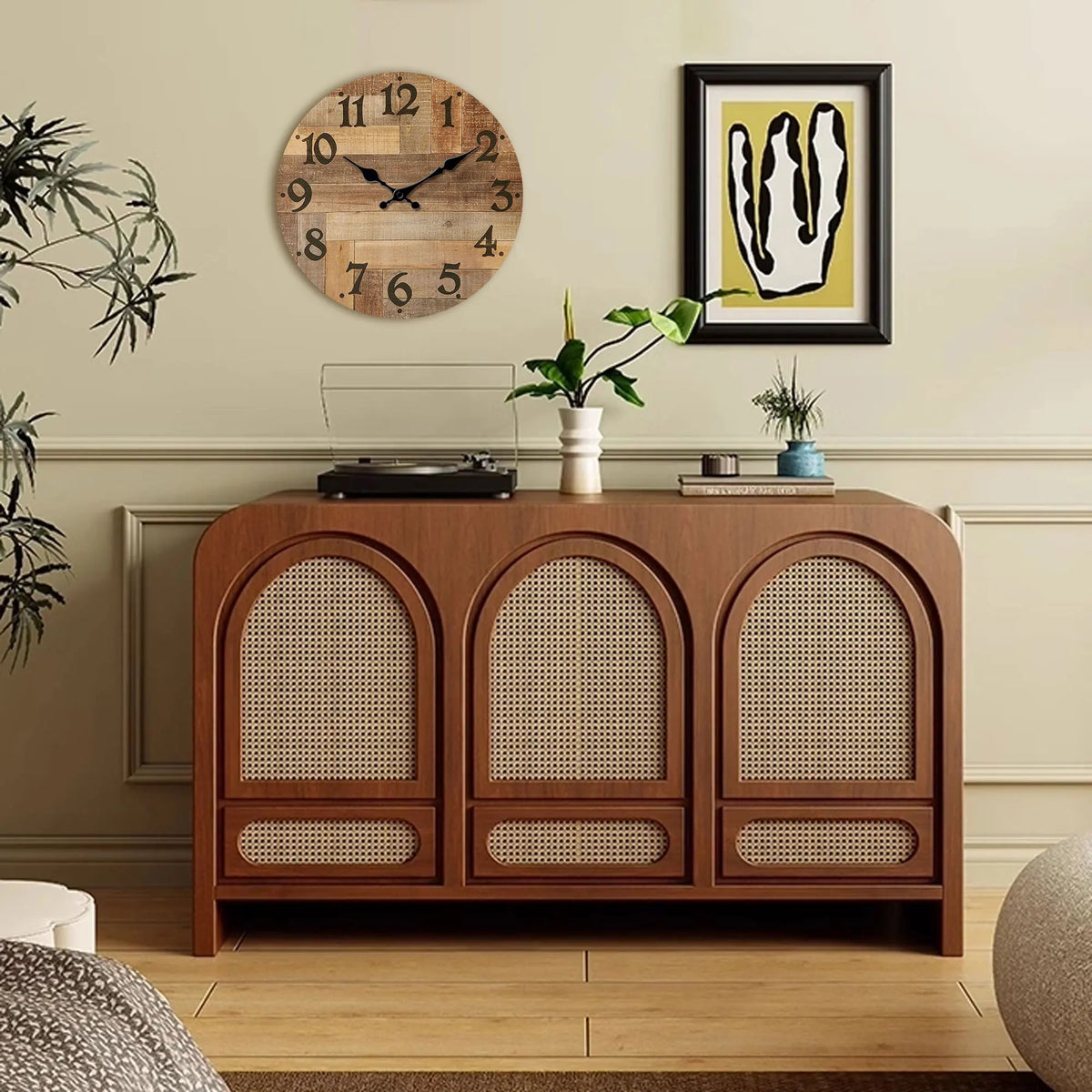 Orologio da parete in legno per soggiorno