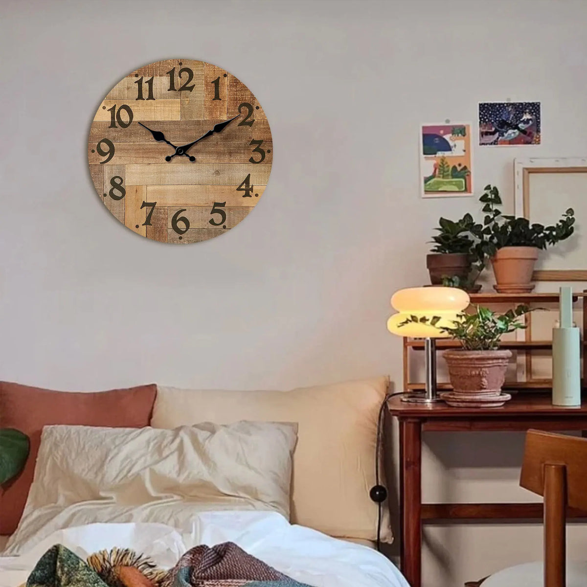 Orologio da parete in legno per soggiorno