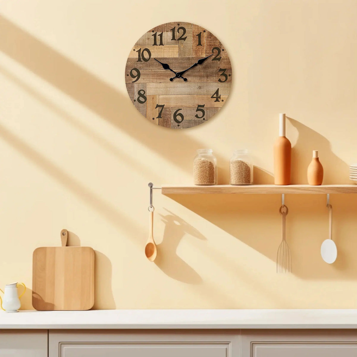 Orologio da parete in legno per soggiorno