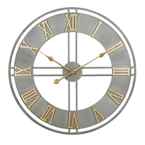 Orologio da parete industriale in metallo