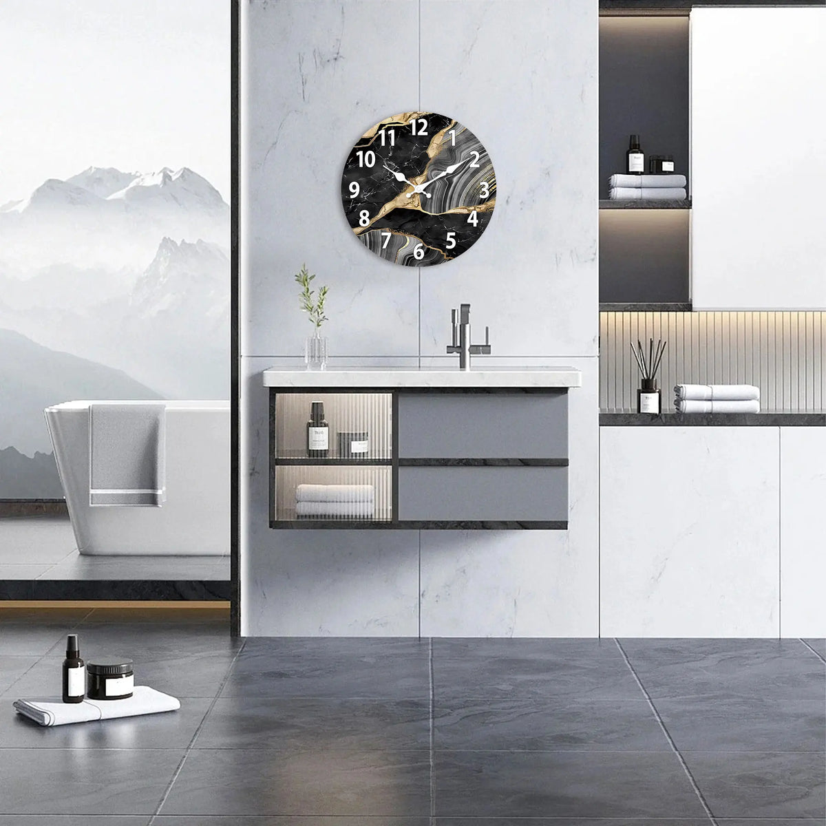 Orologio da parete moderno in legno