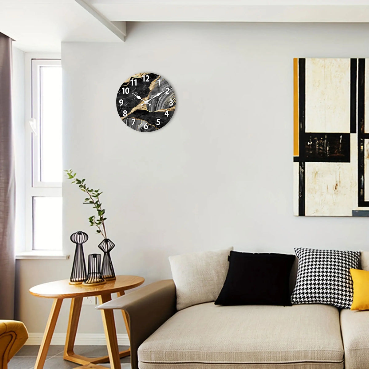 Orologio da parete moderno in legno