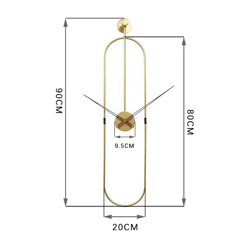 Orologio da parete moderno ovale