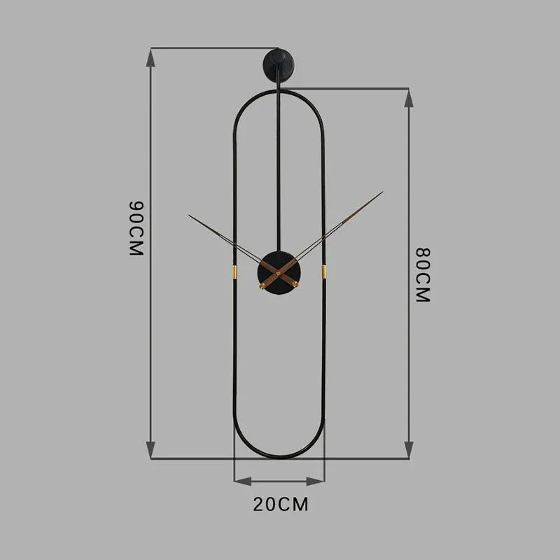 Orologio da parete moderno ovale