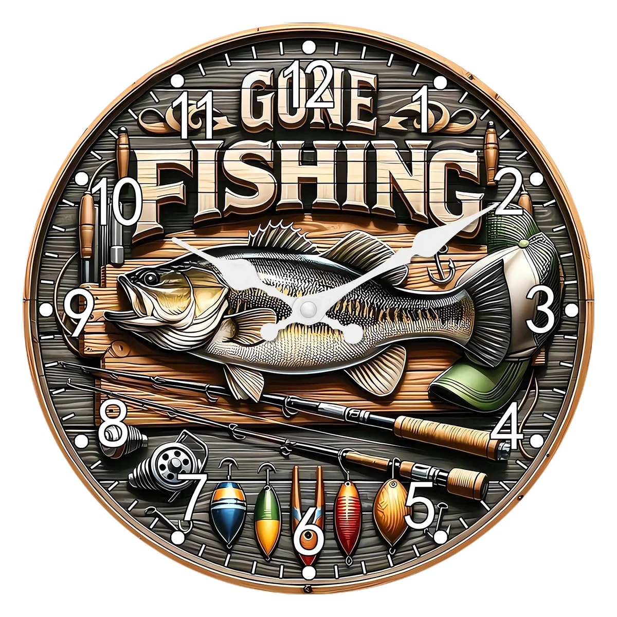 Orologio da parete particolare in legno