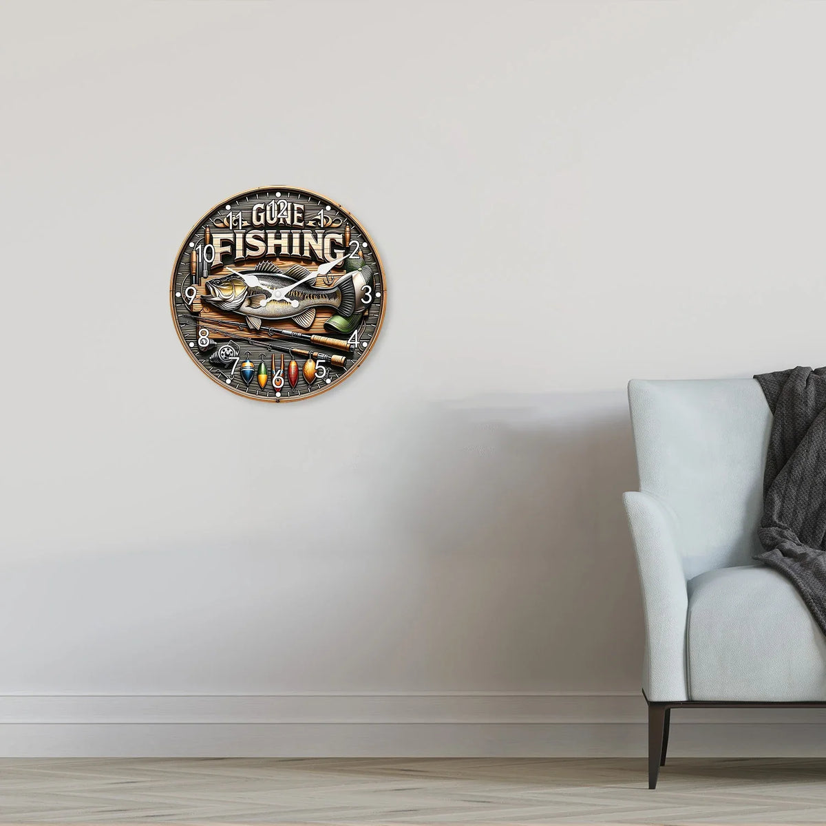 Orologio da parete particolare in legno