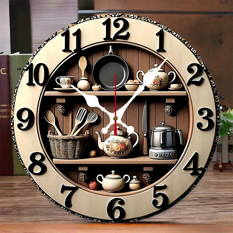 Orologio da parete per cucina colorato