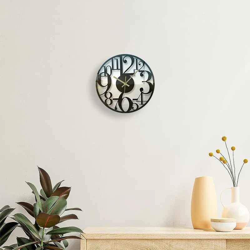 Orologio da parete per cucina in vetro