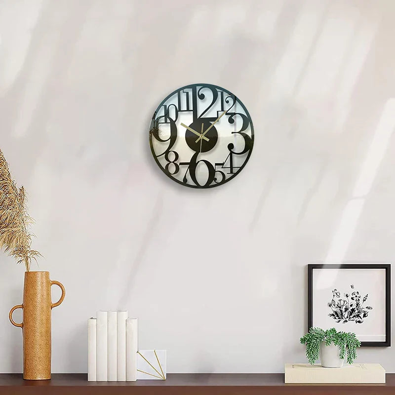 Orologio da parete per cucina in vetro