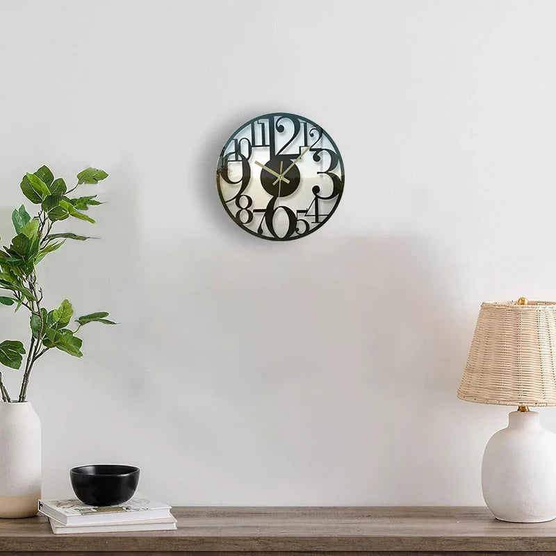 Orologio da parete per cucina in vetro