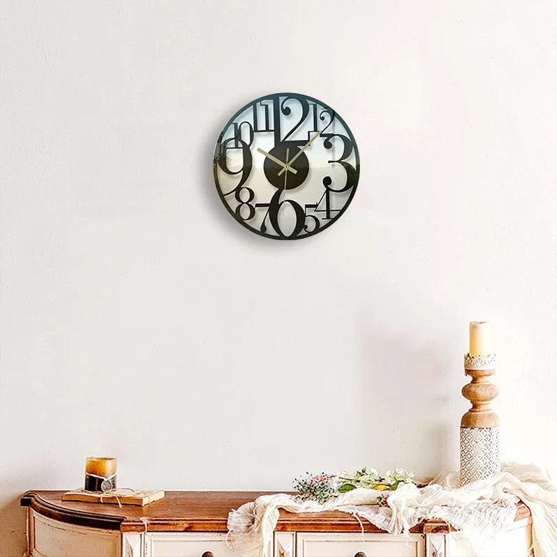 Orologio da parete per cucina in vetro