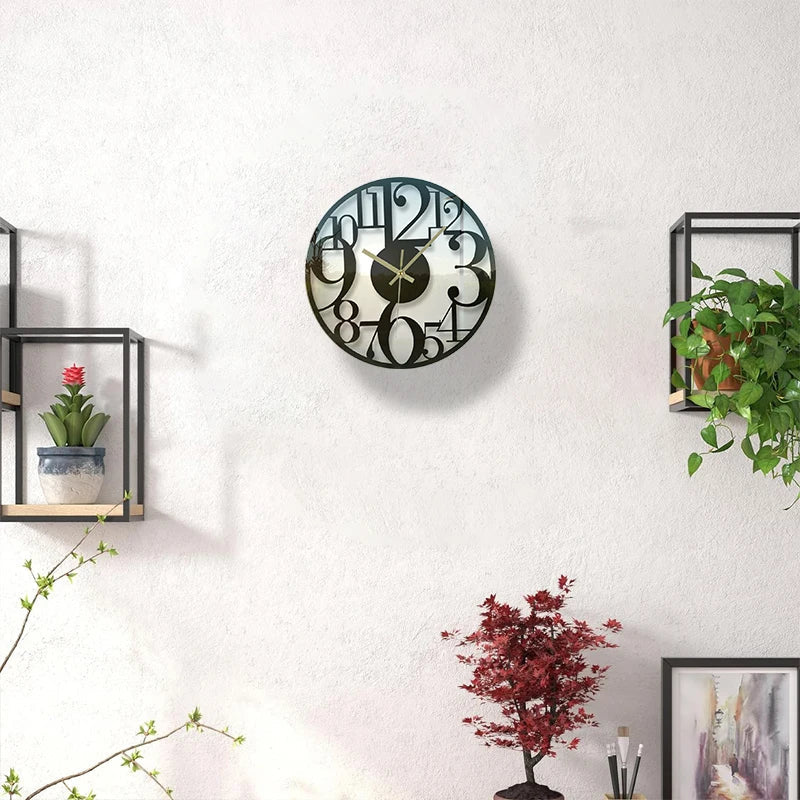 Orologio da parete per cucina in vetro