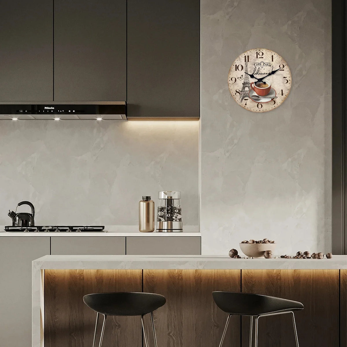 Orologio da parete per cucina rustico