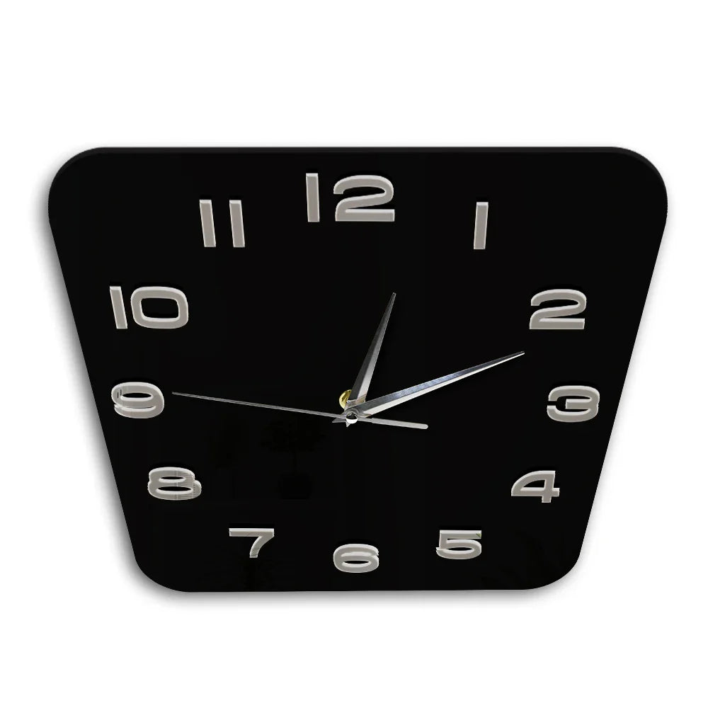 Orologio da parete quadrato in vetro