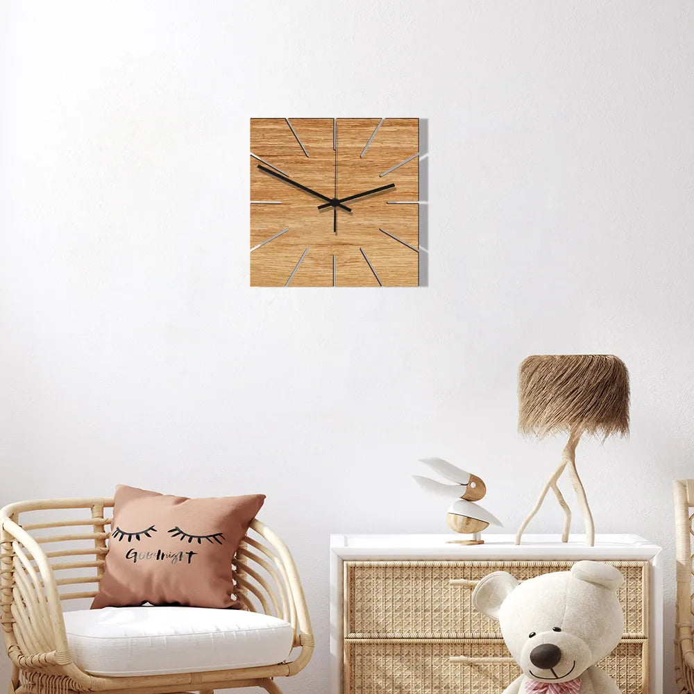 Orologio da parete quadrato scandinavo