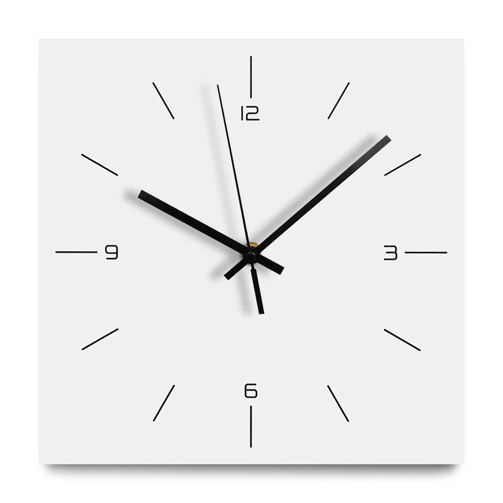 Orologio da parete quadrato silenzioso