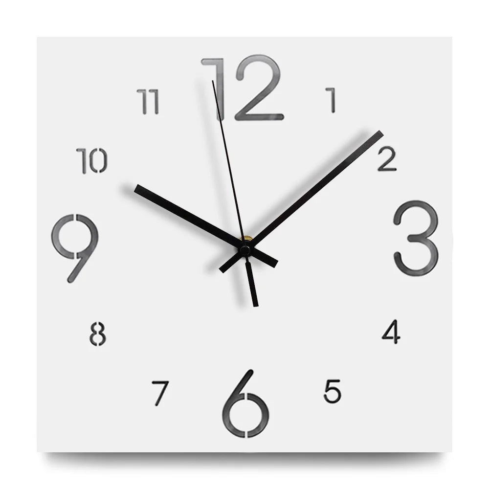 Orologio da parete quadrato silenzioso