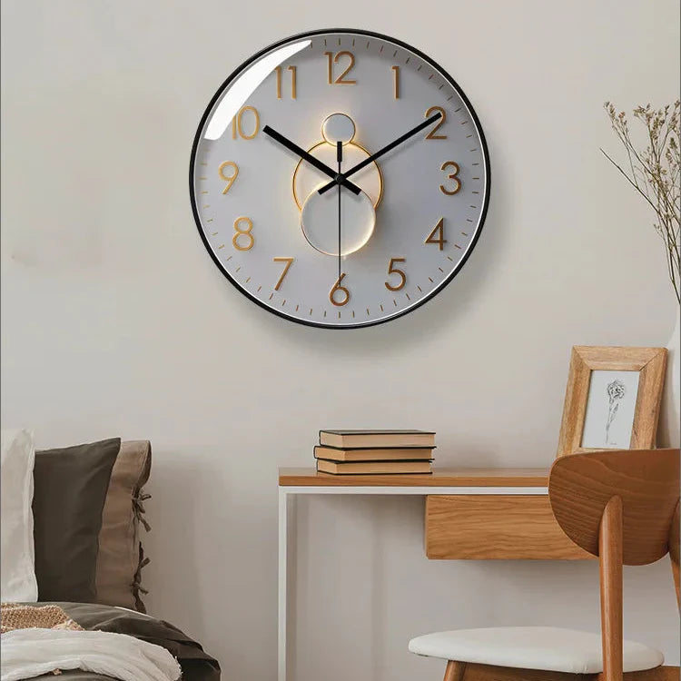 Orologio da parete silenzioso effetto luce