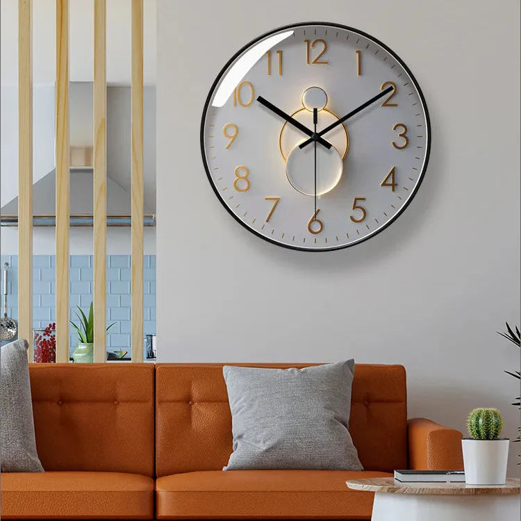 Orologio da parete silenzioso effetto luce