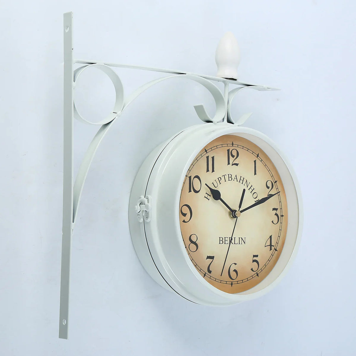 Orologio da parete vintage a tema stazione