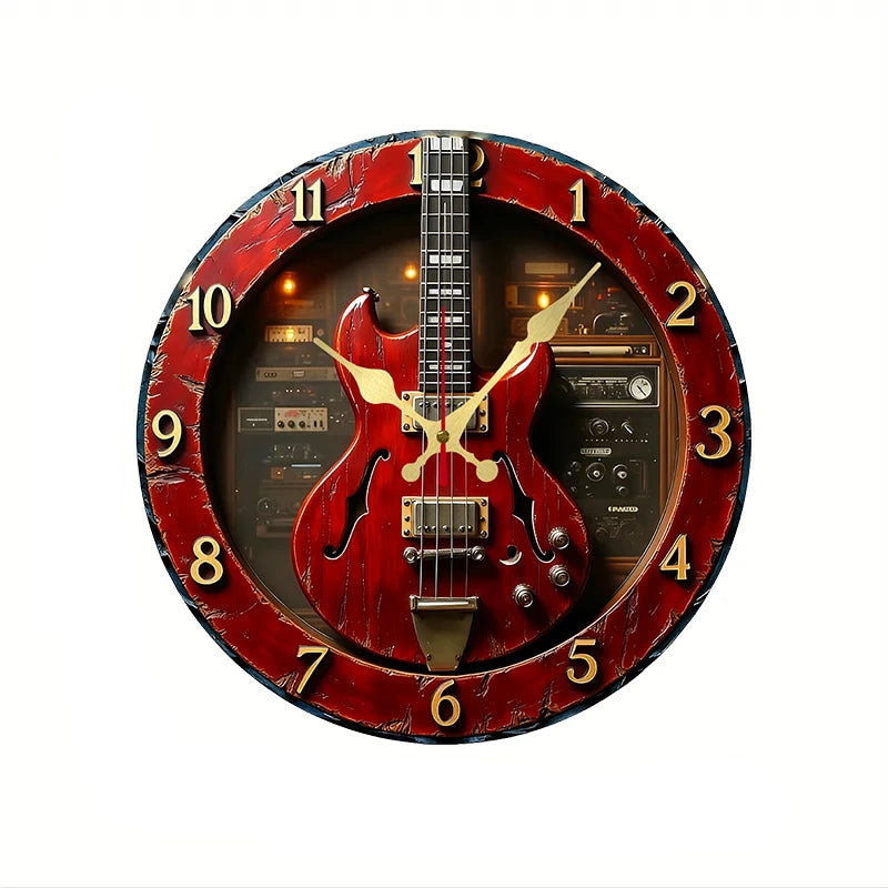 Orologio da parete vintage rosso