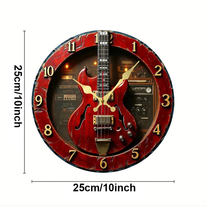 Orologio da parete vintage rosso