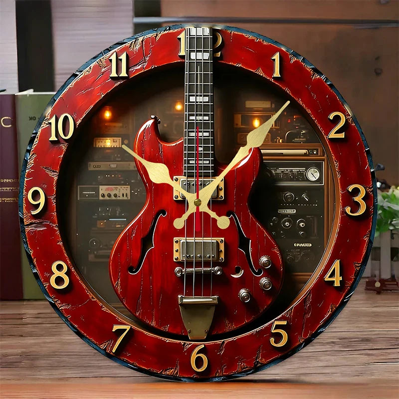 Orologio da parete vintage rosso