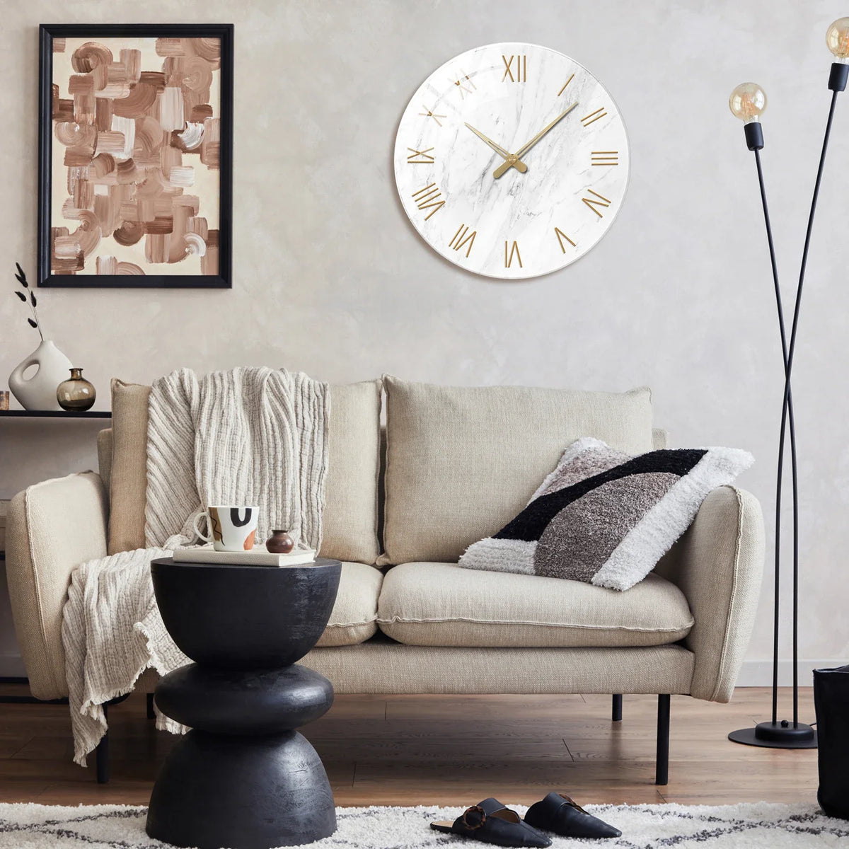 Orologio elegante con numeri romani