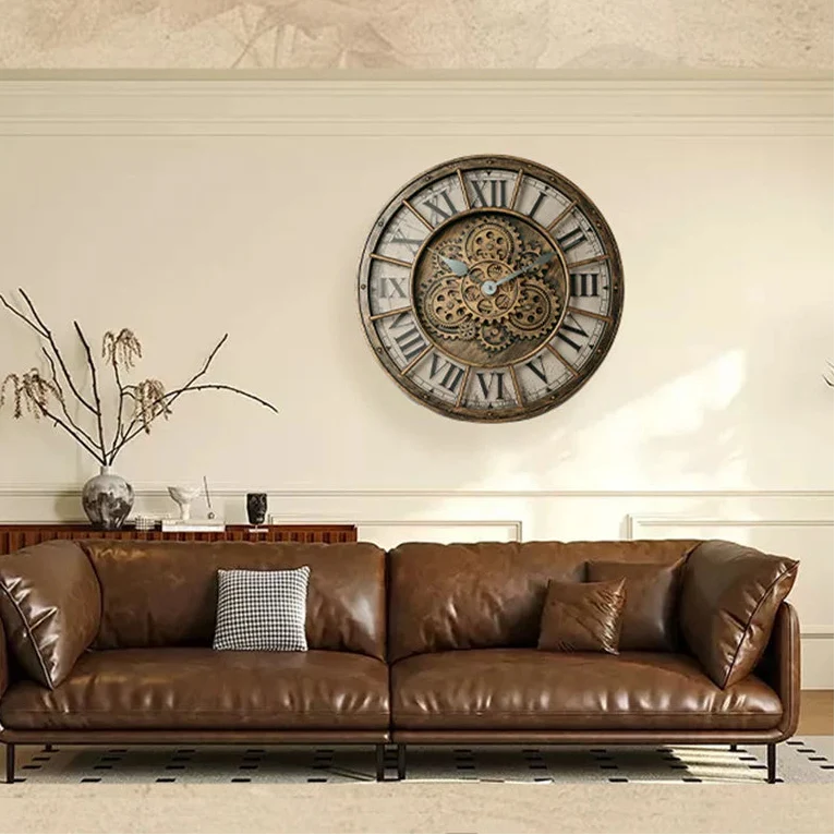 Orologio industriale con numeri romani