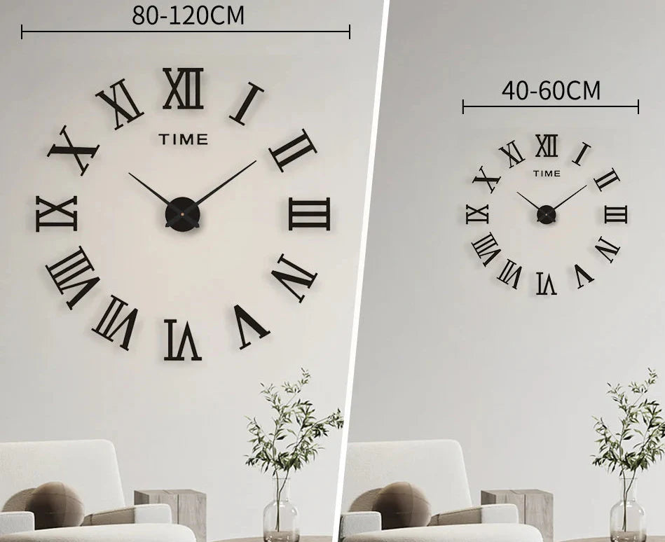 Orologio moderno con numeri romani